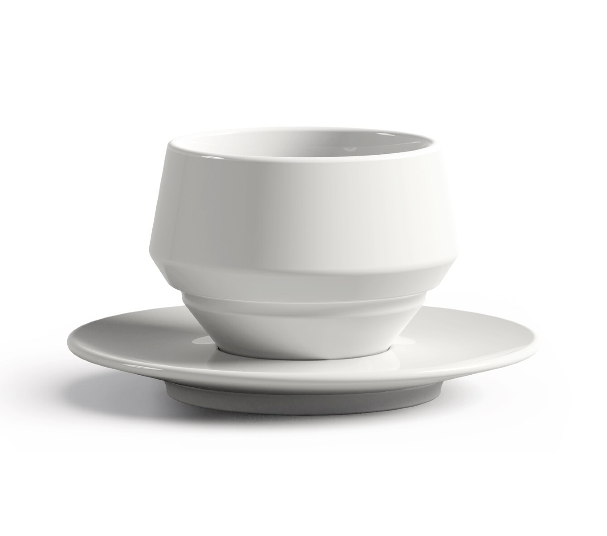 "MANIKO" Double-Walled WHITE - Latte Cups 300ml